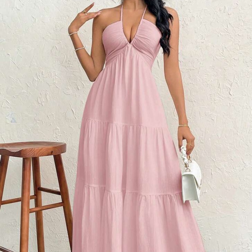 SHEIN Blush Pink Maxi Dress